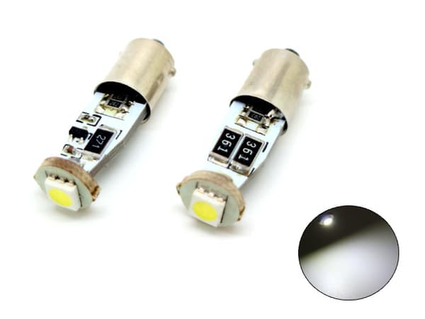 BA9S Canbus 6000k Led 2-pack T4W xenonlook
