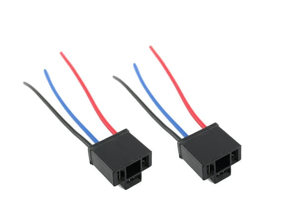 H4 xenon / led / halogen kontakter / sockel fattning plast  2st