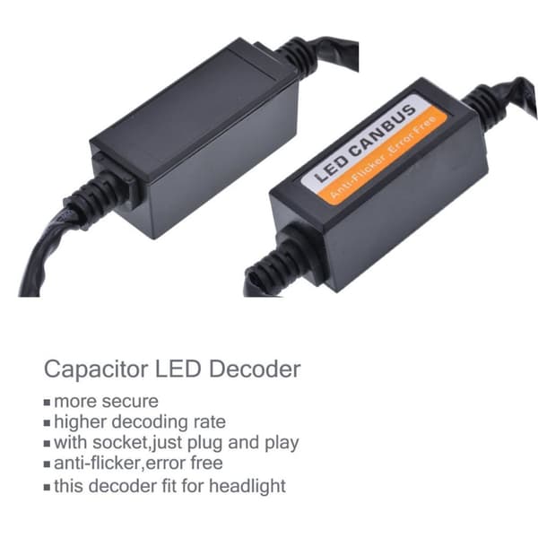 9005/9006/9012 / HB3 LED-dekooderi Canbus-varoituskumoaja