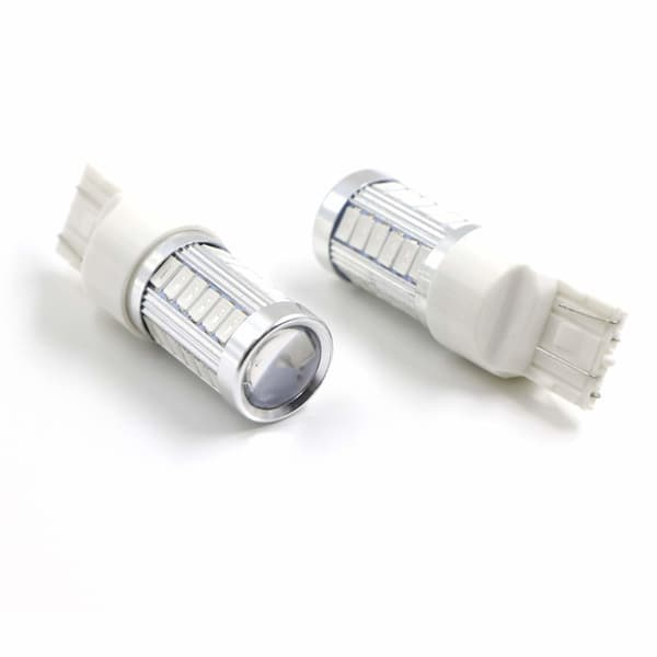 2x Röd 7443 W21W T20 33st smd 5730