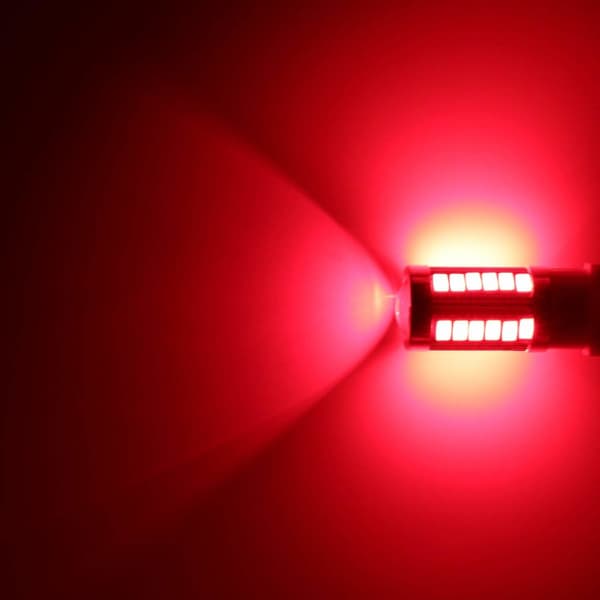 2x Röd 7443 W21W T20 33st smd 5730
