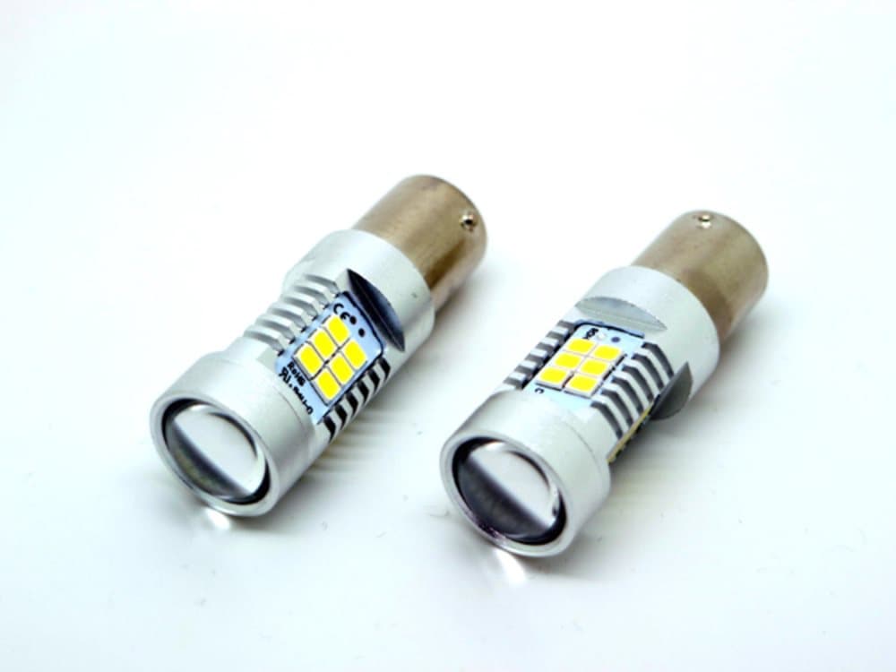 Bau15s 6000K Canbus led lampor bromsljus backljus 12v 1156