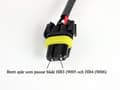Miniatyrbild 5 av 5: Xenon - Led AMP kontakter HB4 9006 HB3 hona + hane 2-pack