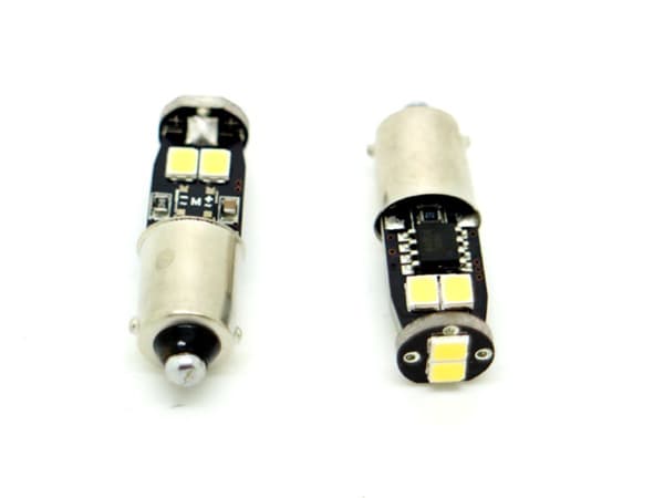 BA9S Canbus 6000k Led 2-pack T4W xenonlook 250 lumen .