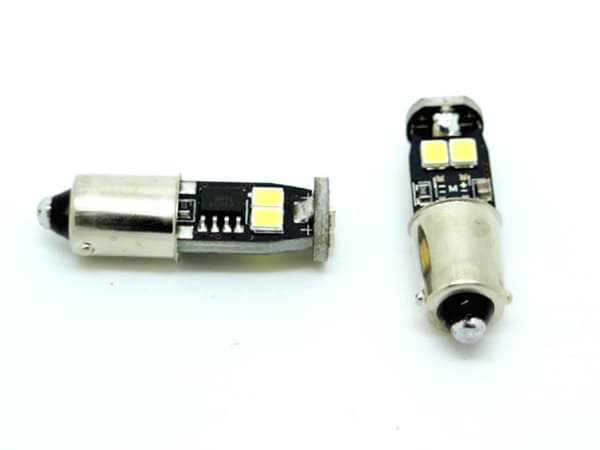 BA9S Canbus 6000k Led 2-pack T4W xenonlook 250 lumen .
