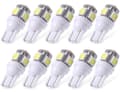Miniatyrbild 1 av 3: T10 w5w Led med 5st 5050SMD 6000k chip 12v DC  10-pack