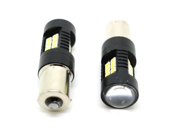 Bau15s 6000K Canbus led lampor bromsljus backljus 12v 1156