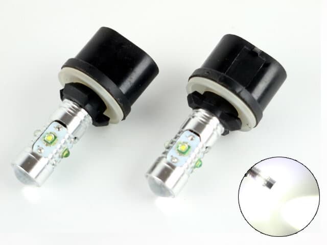 H27 880 260 lumen dimljus ledlampor 2-pack 12v led