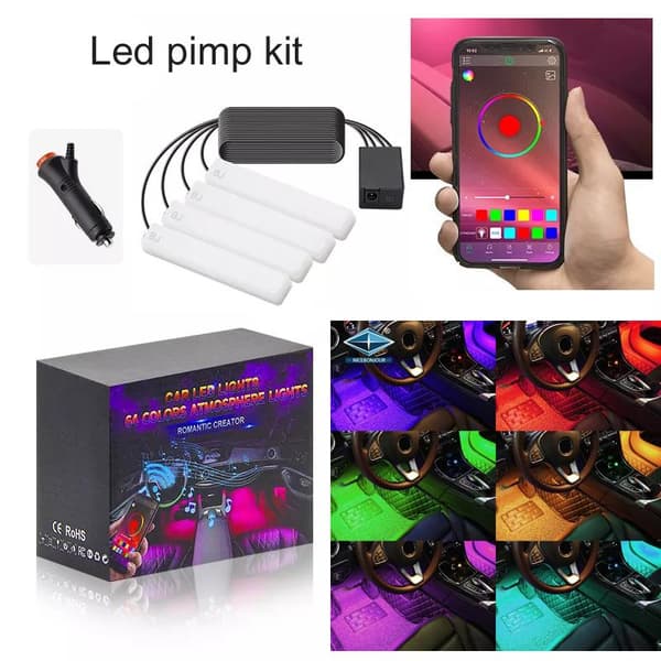 Led pimpkit med App.kontroll styling set med 4 ledmoduler