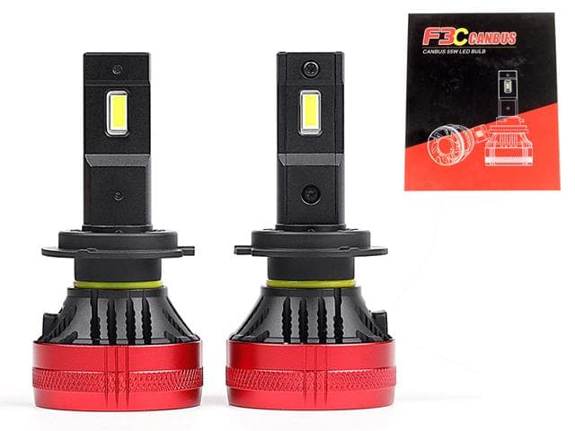 F3C Led kit H7 5000 lumen 55w 6000k helljus 2-pack