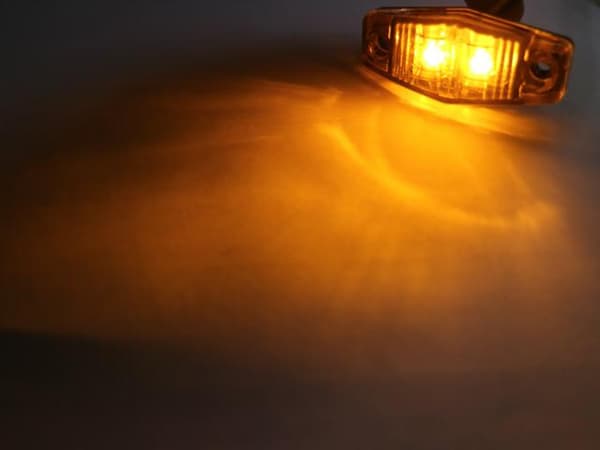 Markeringsljus position orange ledlampor  2-pack 12v 24v led