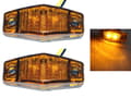 Miniatyrbild 1 av 5: Markeringsljus position orange ledlampor  2-pack 12v 24v led