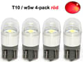 Miniatyrbild 1 av 4: t10 w5w röd 4-pack Led lampor med 1st 3030smd chip