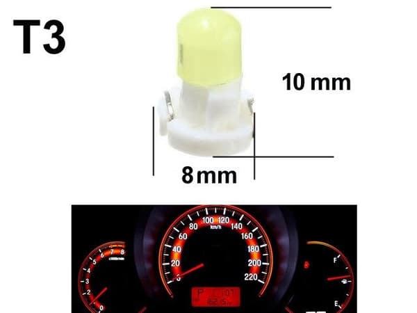T3 Neo Wedge 6-pack led lampor instrument belysning .