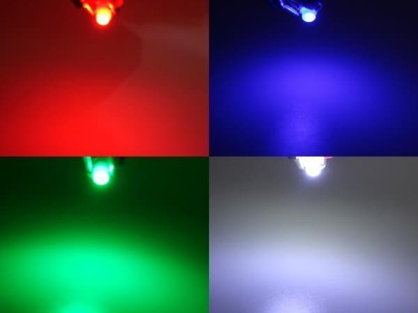 b8,5d Ledlampor med 1st COB ledchip  6-pack instrumentlampa 12v