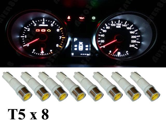T5 8-pack 25000k Led Higpower W2x4.6d W2.1.x4.9d W1.2W W2.3W