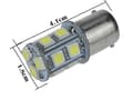 Miniatyrbild 3 av 5: Ba15s r5w r10w 1156 röd Led lampor m. 13st 5050smd chip 2-pack