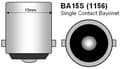 Miniatyrbild 2 av 5: Ba15s r5w r10w 1156 röd Led lampor m. 13st 5050smd chip 2-pack