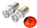 Miniatyrbild 1 av 5: Ba15s r5w r10w 1156 röd Led lampor m. 13st 5050smd chip 2-pack