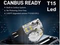 Miniatyrbild 1 av 6: T15 W16W 921 912 906 backljus Led 1900 lumen 6000K 2st