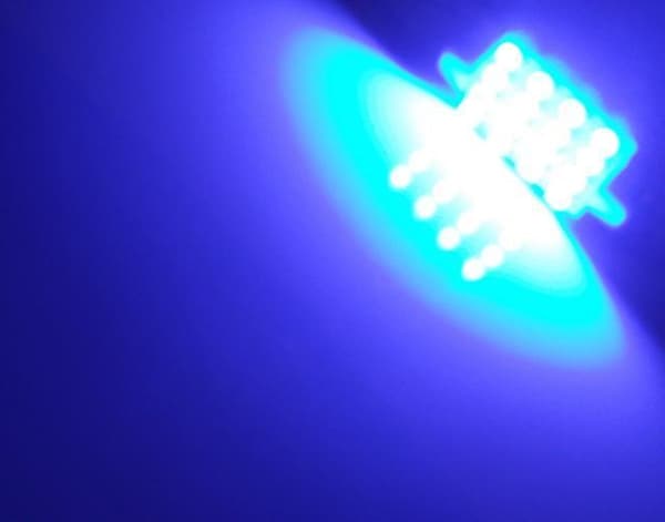 Spollampa 41mm 42mm Blå c5w med 16st 3528smd chip 2-pack