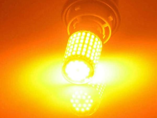 T20 7440 gul blinkers Canbus led lampor wy21w w21w diadem w3x16d