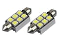 Miniatyrbild 1 av 3: Spollampa 39mm Canbus Led 5050SMD 12000K 2-pack C5W SV8.5