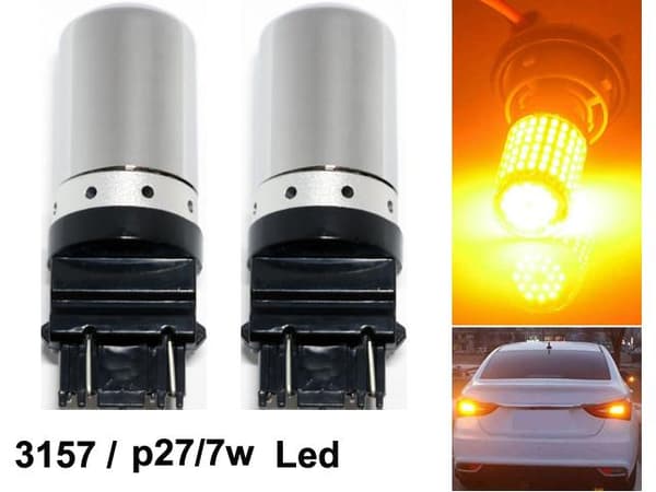 T25 3157 blinkers Canbus led lampor 12v  py27/7w p27/7w diadem
