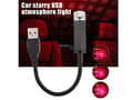 Miniatyrbild 3 av 4: Led stjärnhimmel röd m.olika mönster 5v 100mv 28cm usb