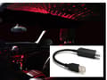 Miniatyrbild 1 av 4: Led stjärnhimmel röd m.olika mönster 5v 100mv 28cm usb