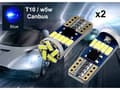 Miniatyrbild 1 av 6: T10 w5w Canbus Blå 2-pack Led lampor med 15st 4014smd chip
