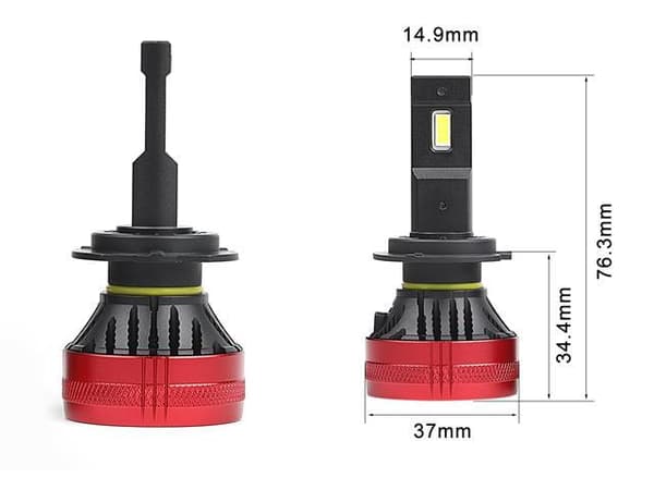 HB4 led kit F3C 9006 5000 lumen 55w 6000k  2-pack