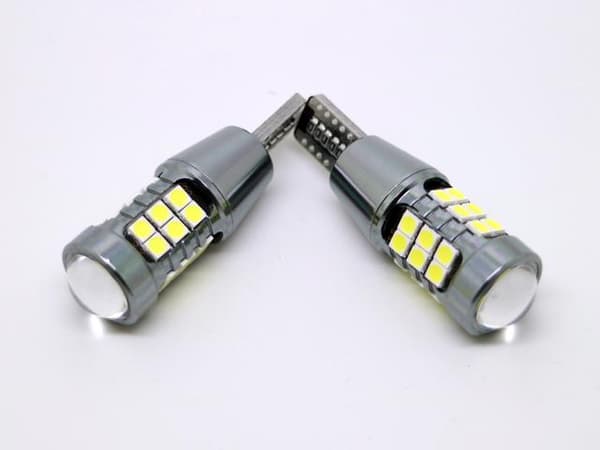 T15 W16W 921 912 906 backljus Led 800 lumen 27x chip 6000K 2st