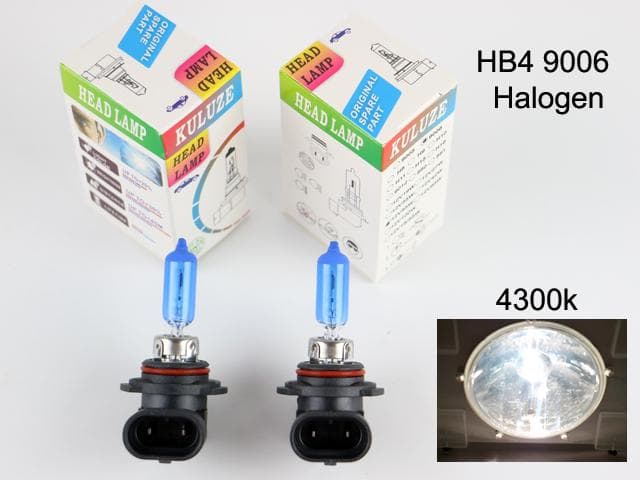 Hb4 9006 4300k white halogen 55w lampor