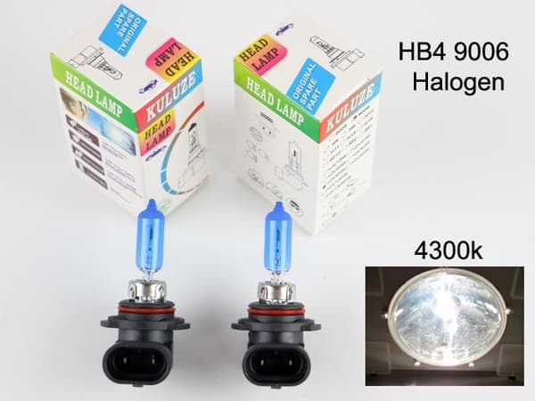 Hb4 9006 4300k white halogen 55w lampor