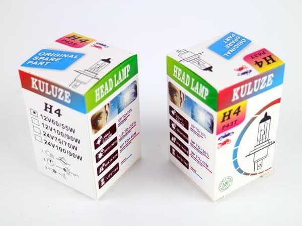 H4 4300k white halogen 55w / 60w  lampor