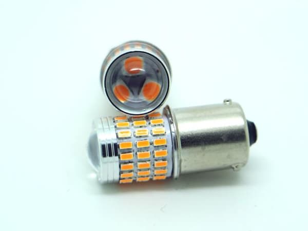 Bau15s gul blinkers led lampor 12v py21w