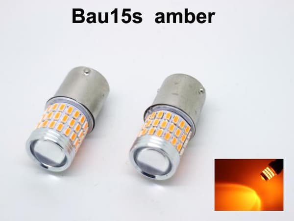 Bau15s gul blinkers led lampor 12v py21w