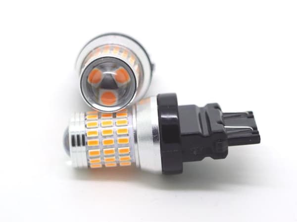 3157 gul blinkers led lampor 12v py27/7w p27/7w amber