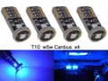 Miniatyrbild 1 av 4: T10 w5w blå Led lampor Canbus m. 3st 3030SMD chip 4-pack
