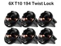 Pikkukuva 3 / 5: T10 w5w pistorasioiden sovitin 6-pack pc168 V70 V50 XC60 XC70 S80