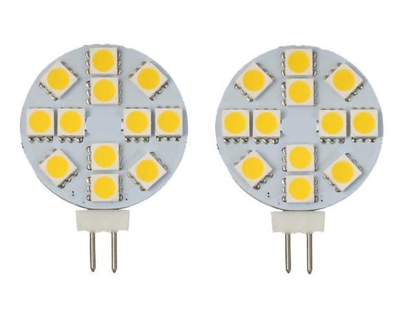 G4 3200k Led lampa 5050SMD t. husvagn bil husbil båt 2-pack G-4