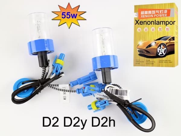 xenon lampor 55w 4300k - 6000k 2-pack HID superpris !!