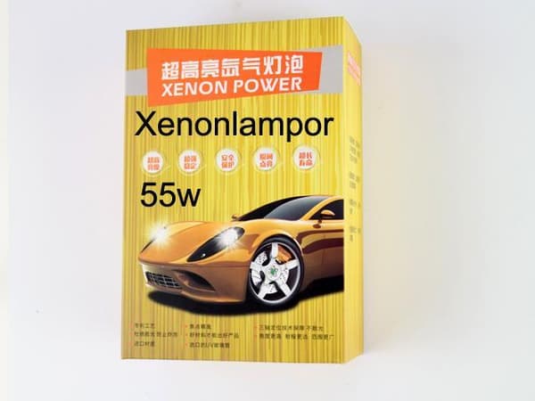 xenon lampor 55w 4300k - 6000k 3-pack HID h1 h3 h7 d2y d2h