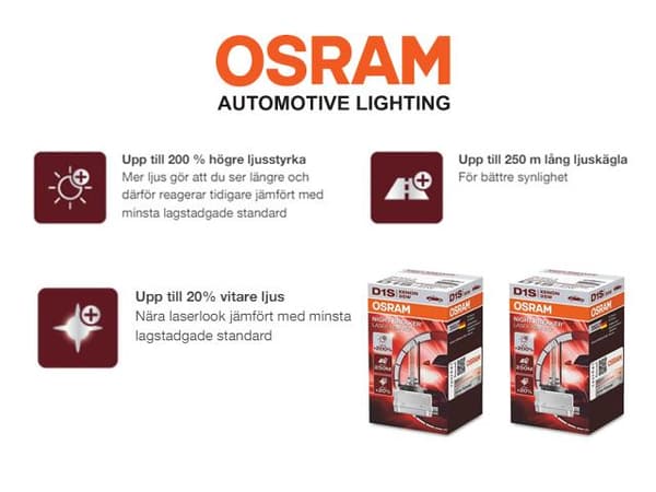 Osram D1S 35W 4300k +200% NIGHT BREAKER NEXT GEN 2-pack
