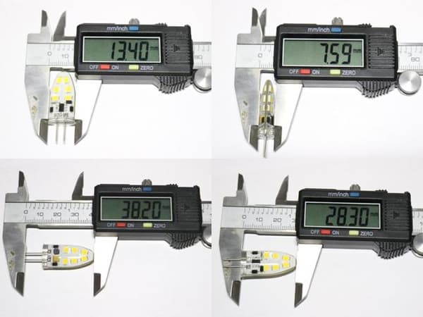 G4 2w dimbar 12v DC + AC Led lampa 4300K vitgul G-4  8-pack