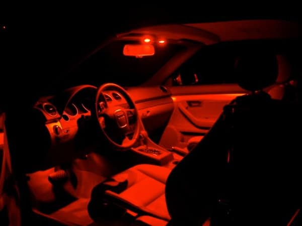 c5w canbus 39mm röd led spollampor SV8.5 festoon 2-pack 12v