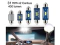 Miniatyrbild 1 av 6: canbus c5w 31mm Led 400 lumen 6000K 2-pack festoon c10w