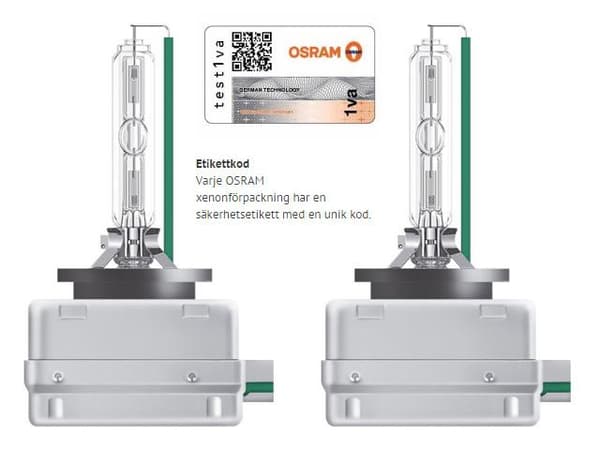 Osram D3S 35W 4300k XENARC Original xenon lampor 2-pack