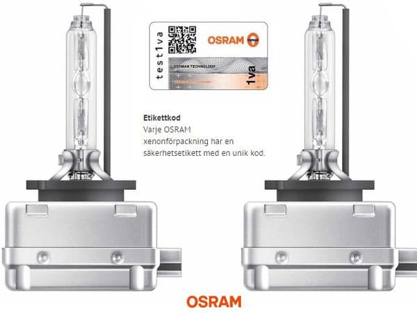 OSRAM D1S 35W 6000k +150% COOL BLUE INTENCE xenon lampor 2-pack